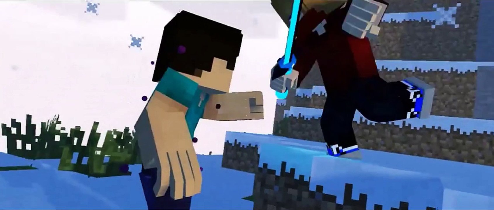 WillesFilmz vs Herobrine - Minecraft Fight Animation