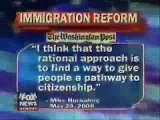 Mike Huckabee supports AMNESTY for ILLEGAL IMMIGRANTS!