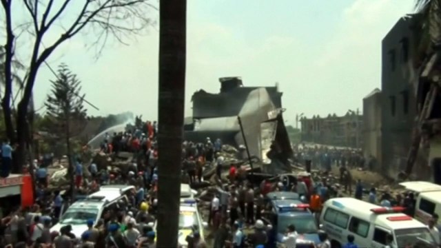 Plane crash in Indonesia kills at least 37