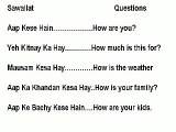 Spoken English Through Urdu - 1 - Questions