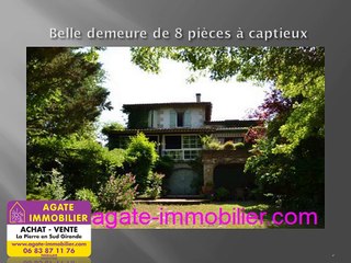 Vente belle propriété avec demeure en pierre à captieux gironde