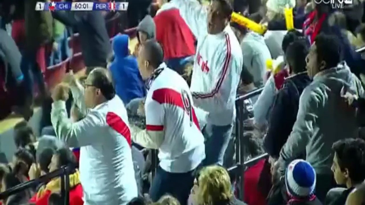 Gol de Gary Medel 1-1 Chile vs Peru 29/06/2015 Semi-Final  Copa America 2015
