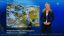 Claudia Kleinert 10.04.2012 - April Wetter in Deutschland - Weather forecaster in the first