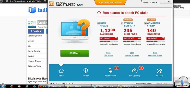 Auslogics BoostSpeed kullanimi kurulumu
