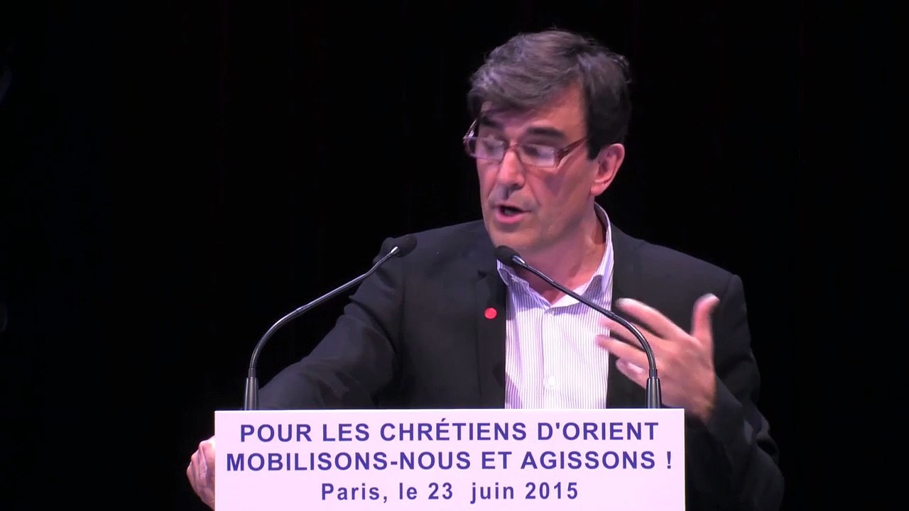 Intervention de Georges Malbrunot lors du grand rassemblement de soutien aux Chrétiens d'Orient