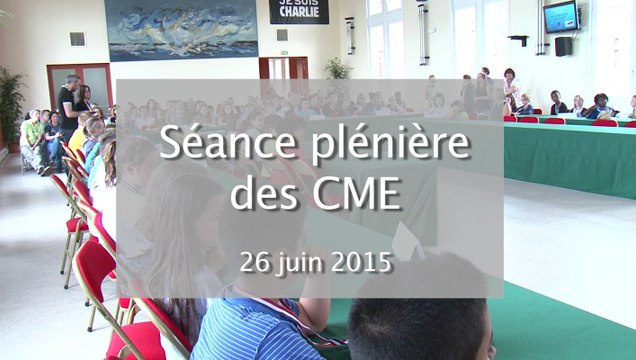 séance plénière du conseil municipal enfants de Dunkerque le 26 juin 2015
