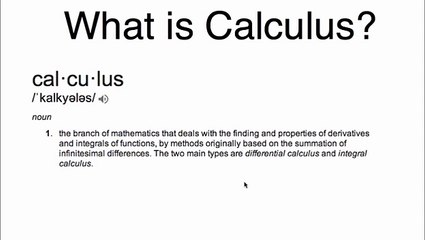 What is Calculus