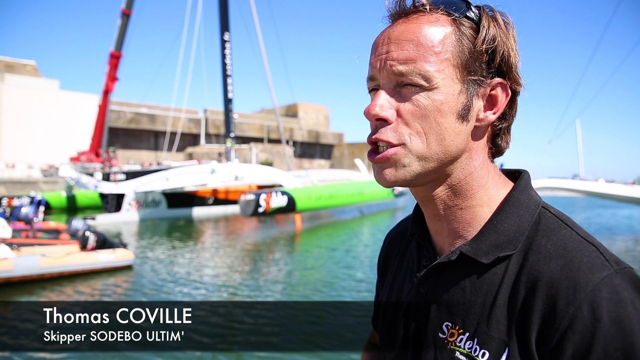 Sodebo Ultim' - 2015 : Mise à l'eau de Sodebo à Lorient