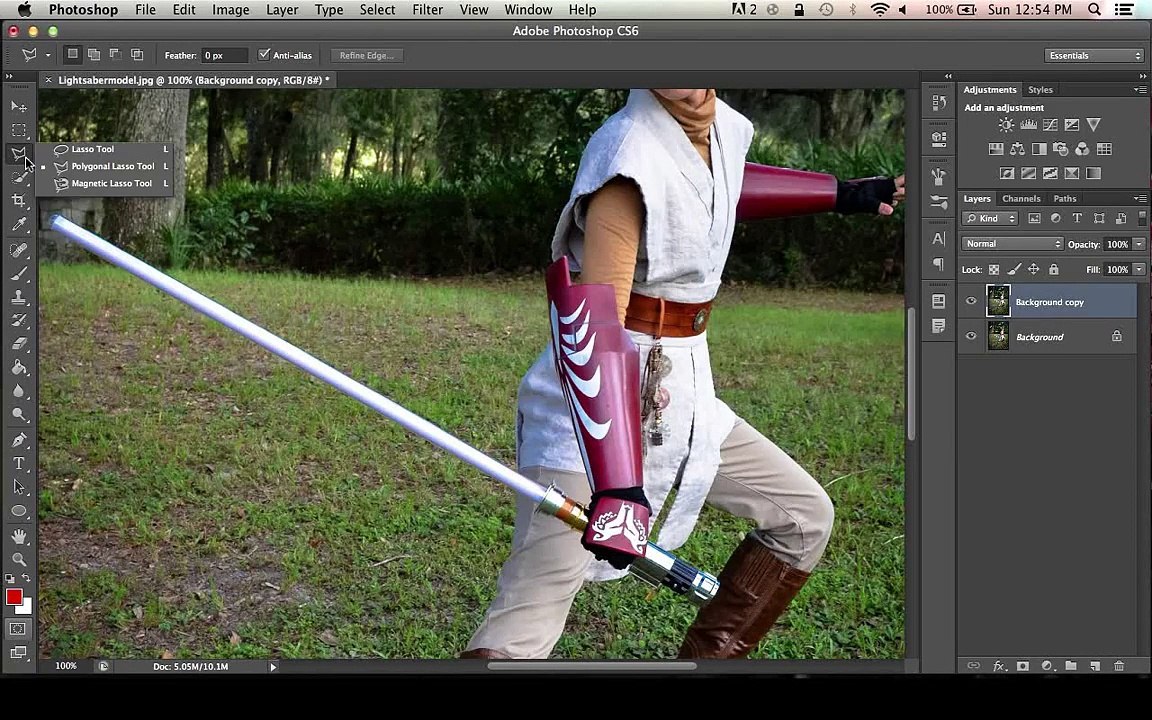 How To Create A Lightsaber On Photoshop - Easy Tutorial