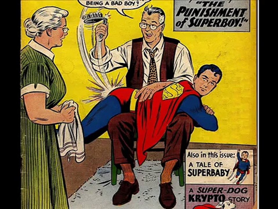 Corporal punishment in Superboy comics