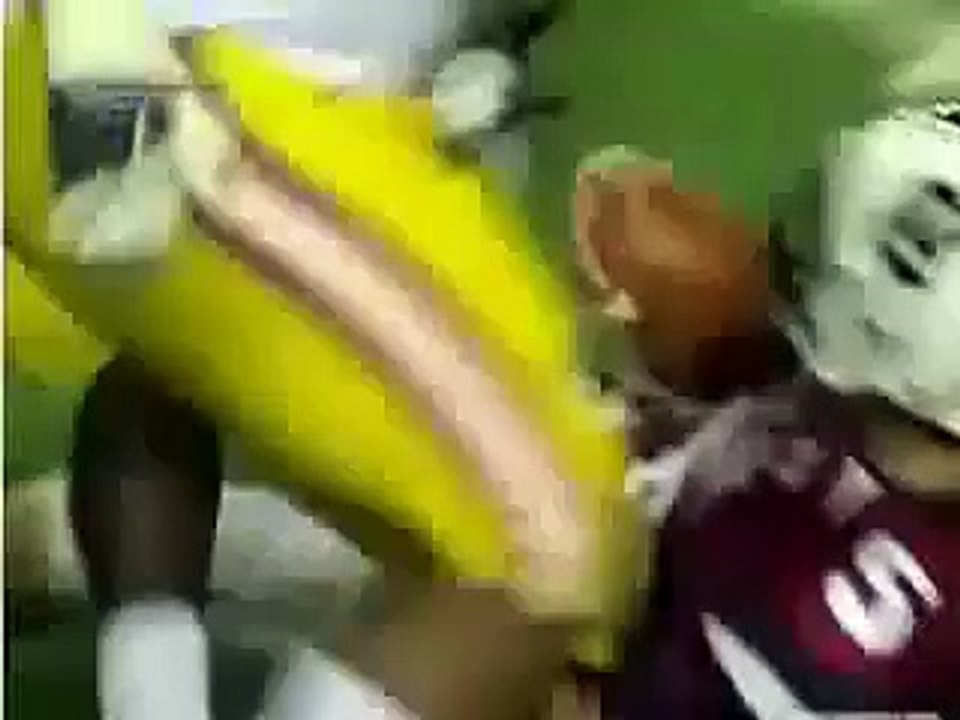 Wilbur Hackett Jr. vs Stephen Garcia (referee hits quarterback) video