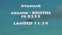 PLANE LANDING - Ryanair - Gdansk to Bristol - Boeing 737-800 - Beautiful Day