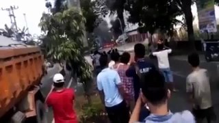 Inilah video terbakarnya pesawat hercules di medan