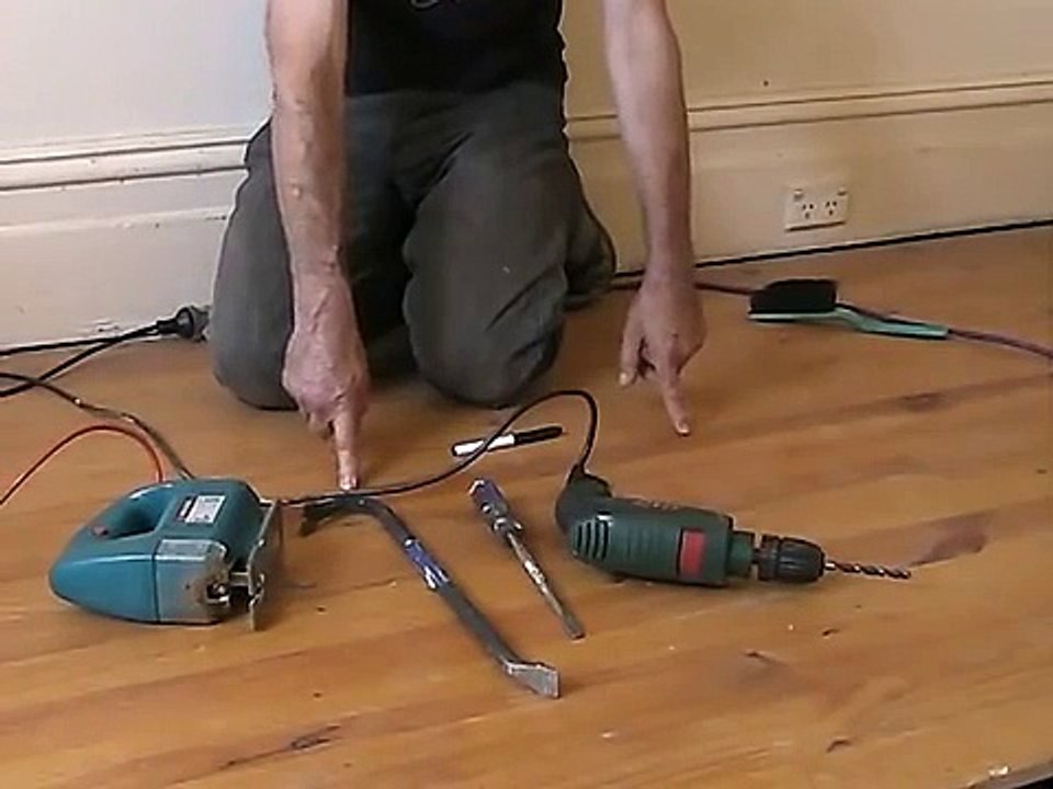 Remove tongue and groove floorboards with minimal damage