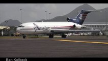Super Smoky Amerijet 727 Landing & Takeoff at St Maarten HD