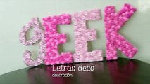 ¡Letras decorativas super fáciles!