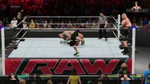 WWE RAW 15 - John Cena & Roman Reigns vs Brock Lesnar & Rusev - WWE RAW Full Match HD!