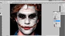 Heath Ledger to Joker Transformation with Photoshop