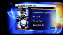 ASIANA FLIGHT 214 PILOT'S NAMES RELEASED BY KTVU (VERY FUNNY FAIL!!!!!!!!)