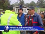 Presidente urge por mejora en caminos de emergencia en cercanías del Turrialba