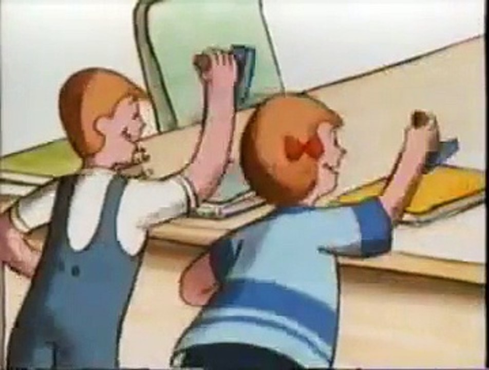 Curious George Goes to the Library (Old Cartoon 1980s)