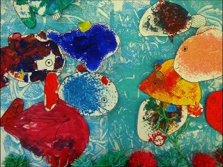 Les petits poissons dans l'eau - par les maternelles de Madeline