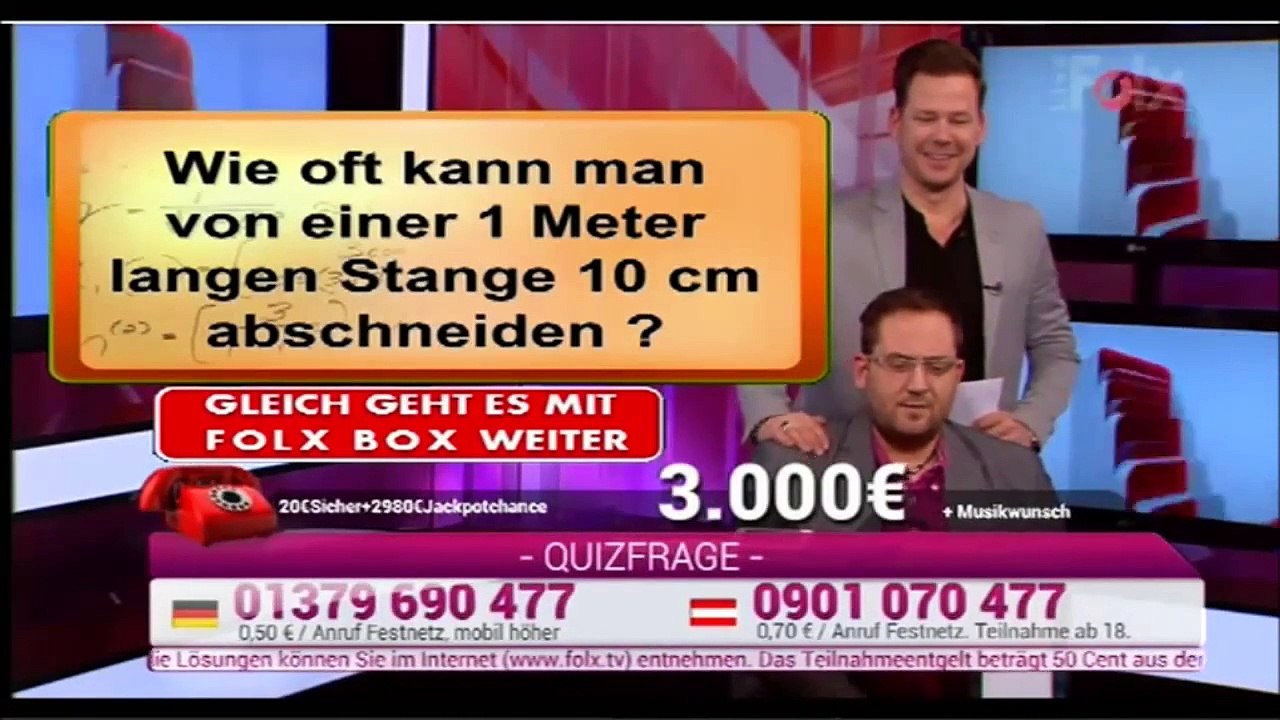 Folx Quiz: Martin Scholz & Papa Dossi (06.04.2015)