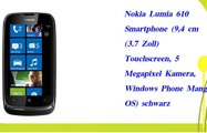 Nokia Lumia 610 Smartphone 9 4 cm 3.7 Zoll Touchscreen