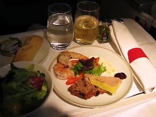 Air France Business Class Affaires  エールフランス　ビジネスクラス機内サービス