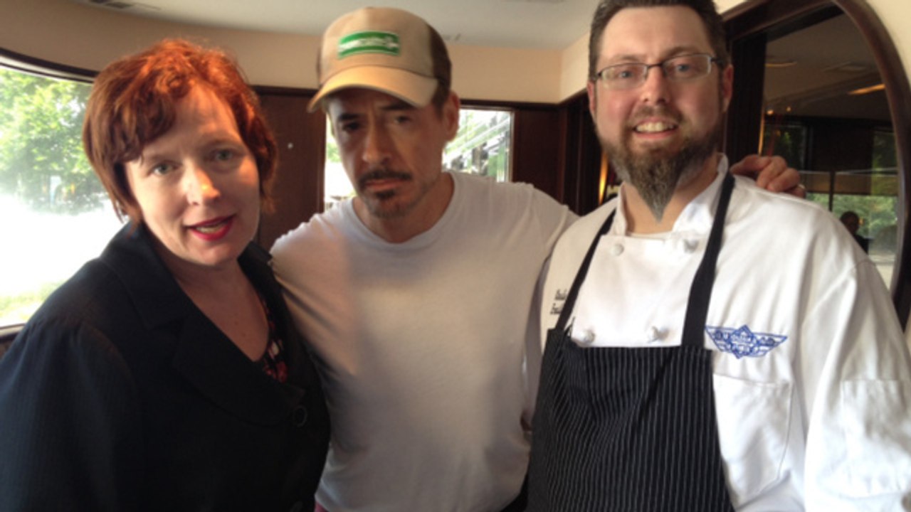 Robert Downey Jr. Hits Altanta Hot Spots