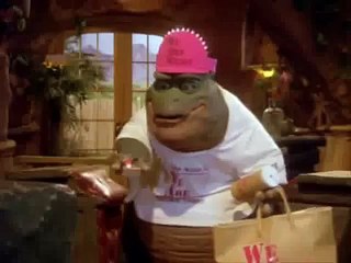 Família Dinossauro - Recebendo um boletim da Guerra dos Pistaches