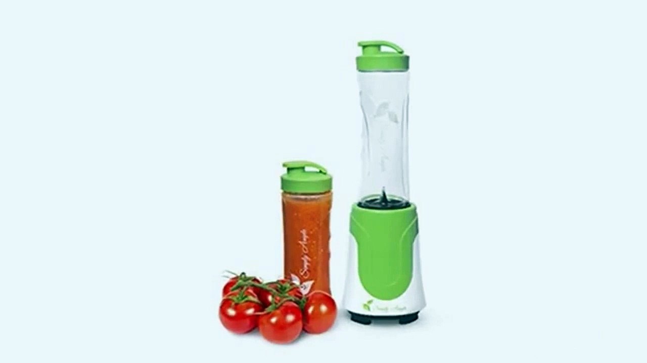 Simply Ample SA1405 300-watt Personal Blender with 2 Travel Sport Bottles, Green