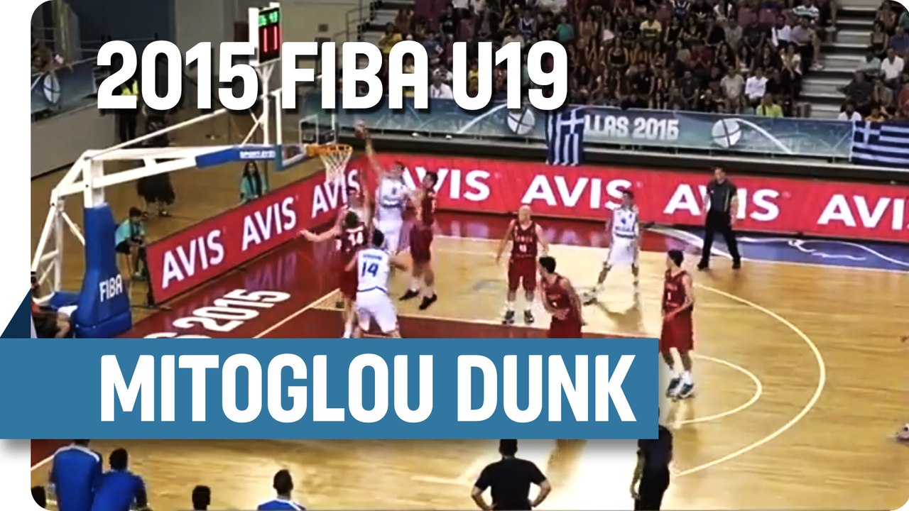 Mitoglou Dunks on Serbia's Defense - 2015 FIBA U19 World Championship