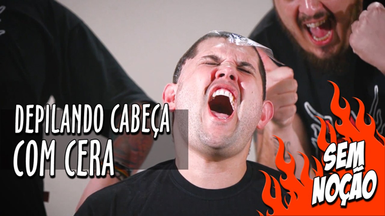 Depilando a cabeça com Cera