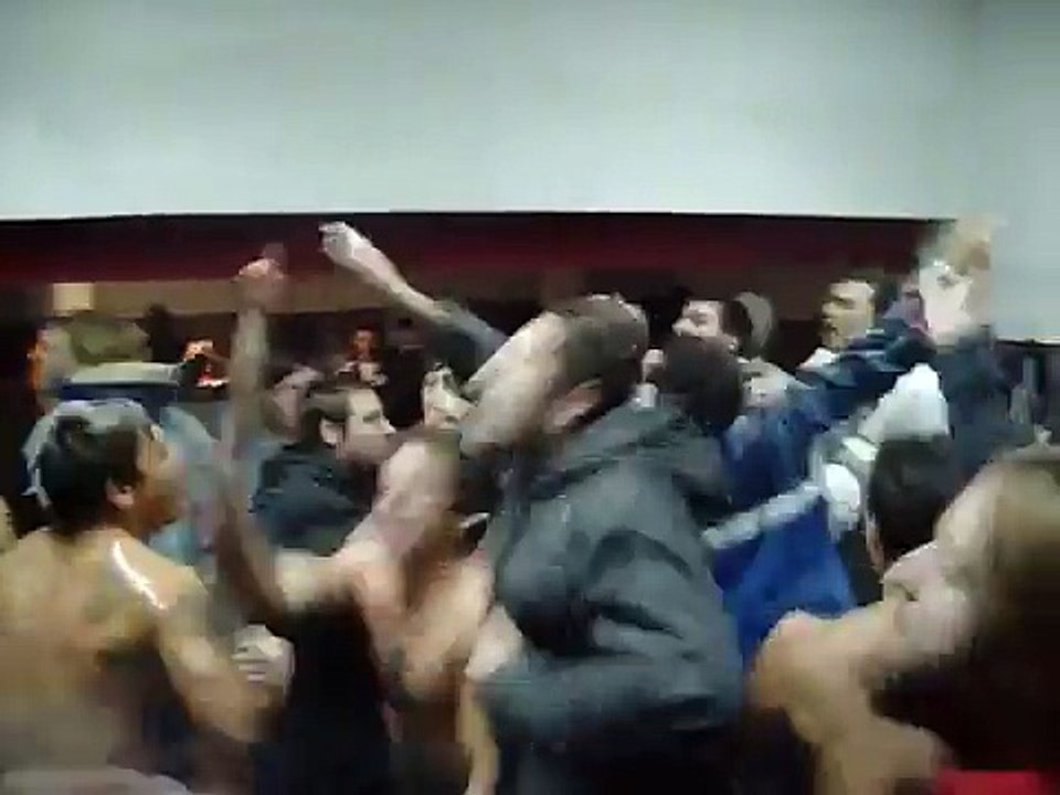 La Fiesta del Campeon en el vestuario