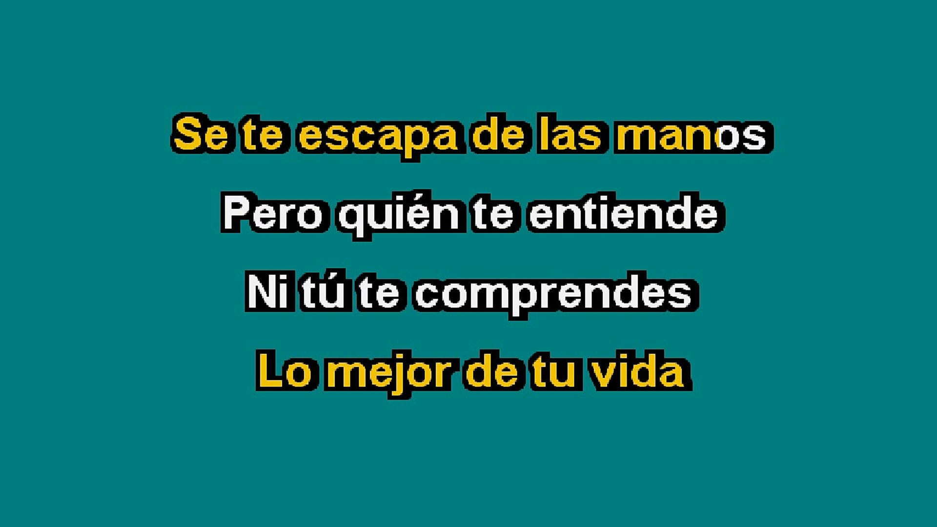 Karaoke Box Te Quedo Grande La Yegua Al Estilo De Alicia Villareal Karaoke Video Dailymotion