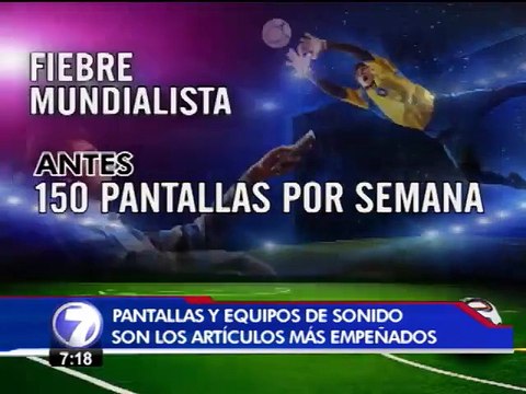 Después del Mundial, muchos ticos corrieron a empeñar pantallas planas