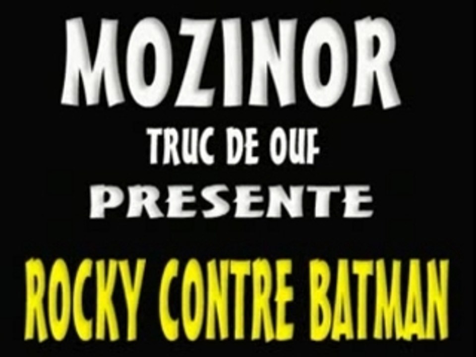 Rocky contre Batman de Mozinor