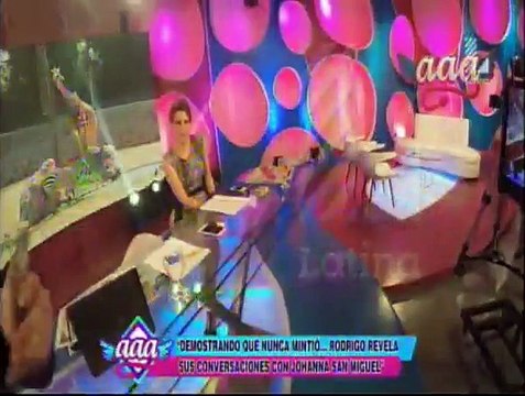 Peluchín difundió sus conversaciones con Johanna San Miguel