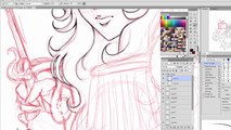 Speed Drawing Lady Oscar / Rose Of Versailles / Versailles no Bara - Lineart