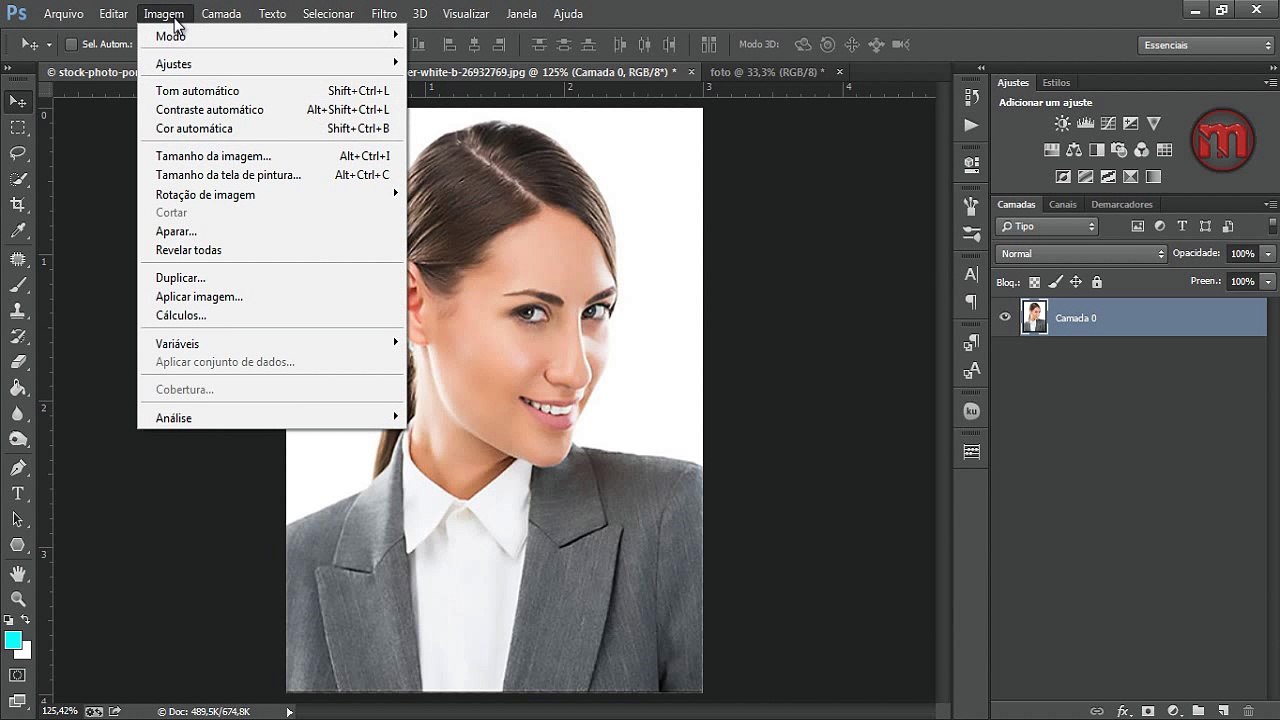 Vídeo aula – Como criar foto 3x4 com Adobe Photoshop ferramenta Crop – Tutorial Photoshop
