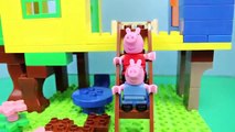 Peppa Pig Blocks Mega House Play Doh Muddy Puddles George Construction Set Stop Motion DisneyCarToy