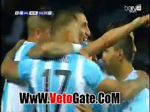 دى ماريا يتقدم بالهدف الثالث الارجنتين فى مرمى باراجواى