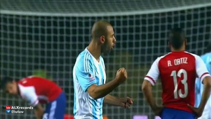 Angel Di Maria Second Goal Argentina vs Paraguay 4-1 Copa America 2015