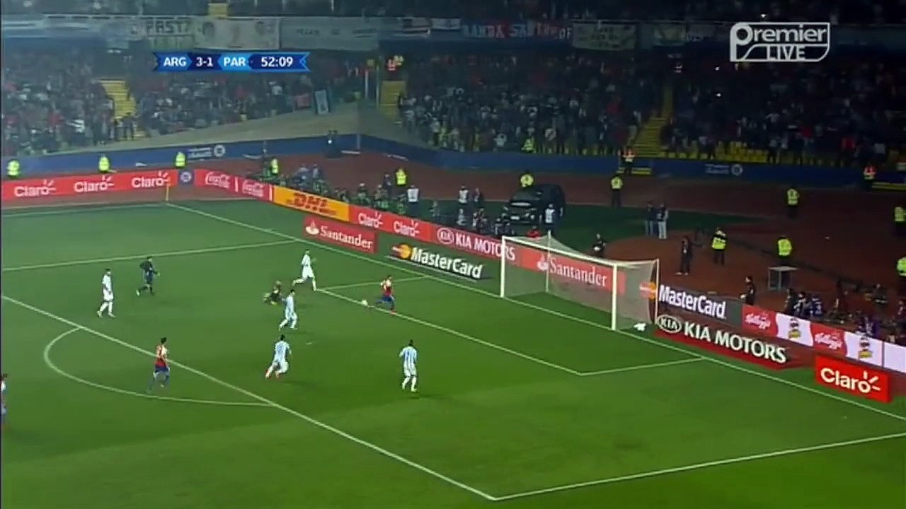 4-1 Ángel Di Maria Second Goal - Argentina vs Paraguay 30.06.2015