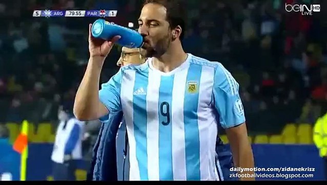 5-1 Sergio Agüero Amazing Header | Argentina v. Paraguay 30.06.2015