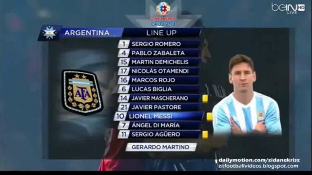 FULL English Highlights | Argentina 6-1 Paraguay 30.06.2015 Semi-Final Copa América
