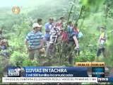 En Táchira activan plan de asistencia en zonas afectadas por lluvias