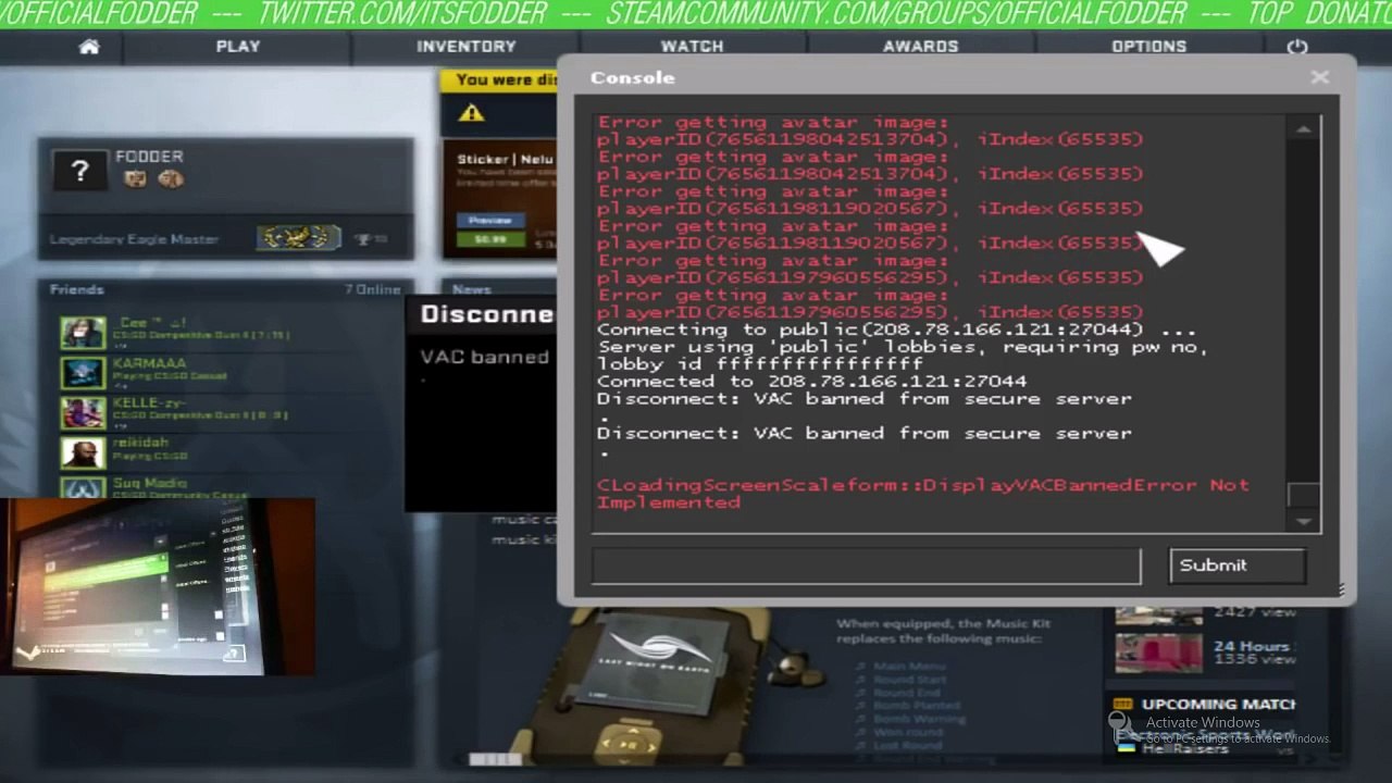 FODDER gets VAC banned on stream