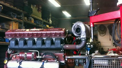 Transmash V12 Diesel 38.8dm3 with turbo Start Engine